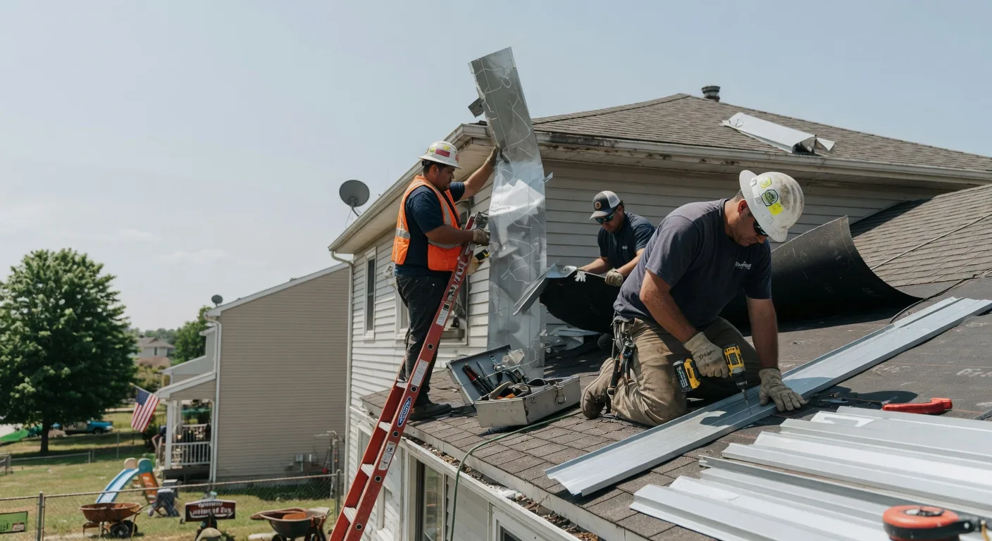 Storm Damage Metal Roof Repair in Cynthiana, OH